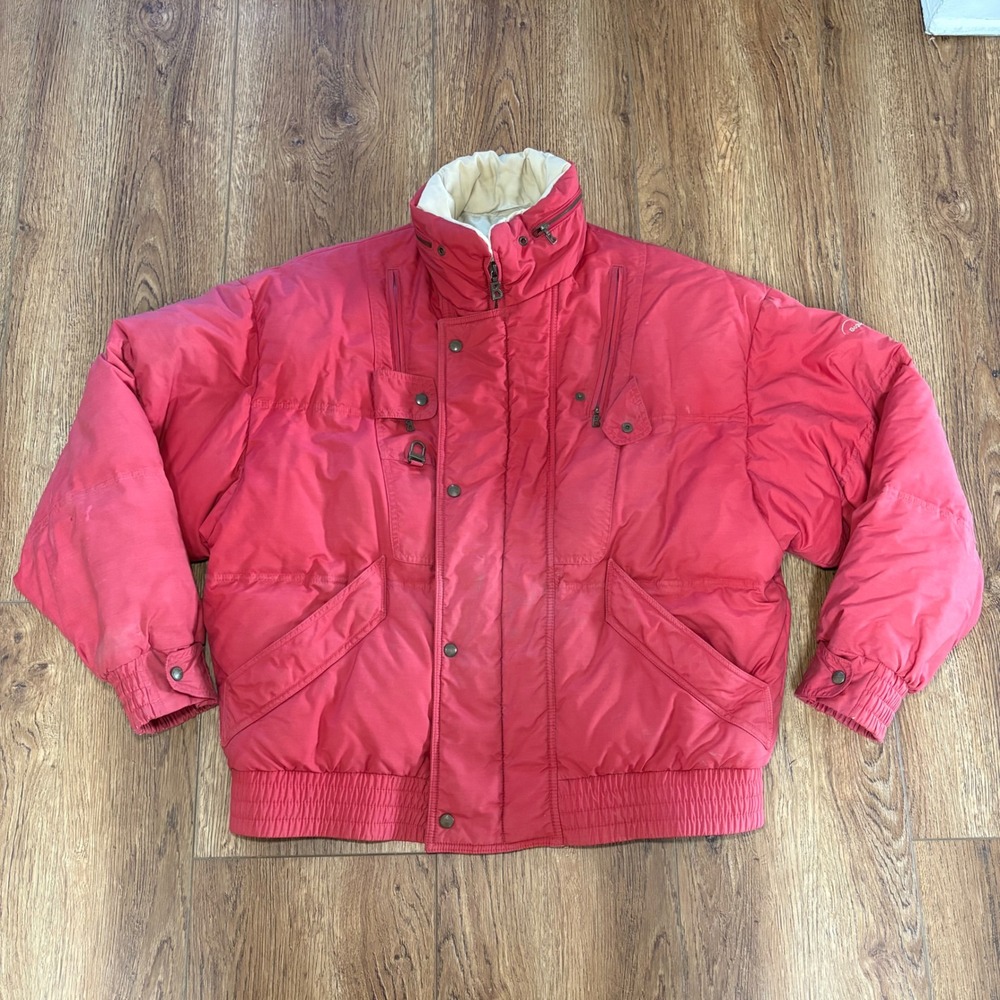 Vintage Bogner‎ Red Goose Down Puffer Ski Jacket USA Made Womens EUR 36 Retro